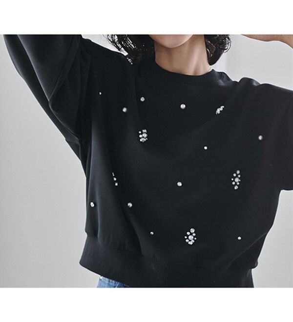 RANAN（ラナン）の「ビジュー使いボリューム袖プルオーバー（カットソー）」｜詳細画像