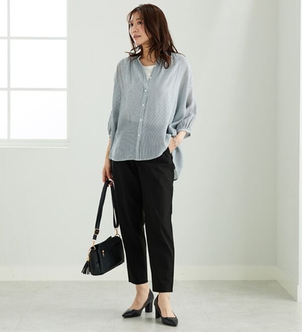 BELLUNA（ベルーナ）の「【接触冷感】シャリのび！速乾テーパードパンツ（テーパードパンツ）」｜詳細画像