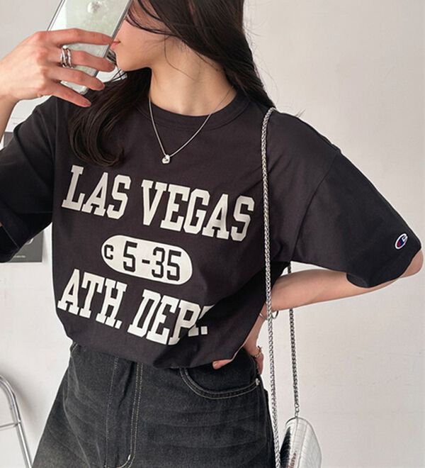 GeeRA（ジーラ）の「【ｃｈａｍｐｉｏｎ】ロゴＴシャツ（Tシャツ）」｜詳細画像