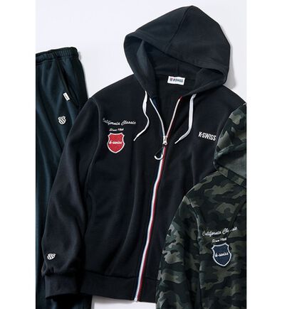 「＜ケー・スイス＞差がつく着こなし！裏起毛リラックスパーカー（メンズパーカー）」