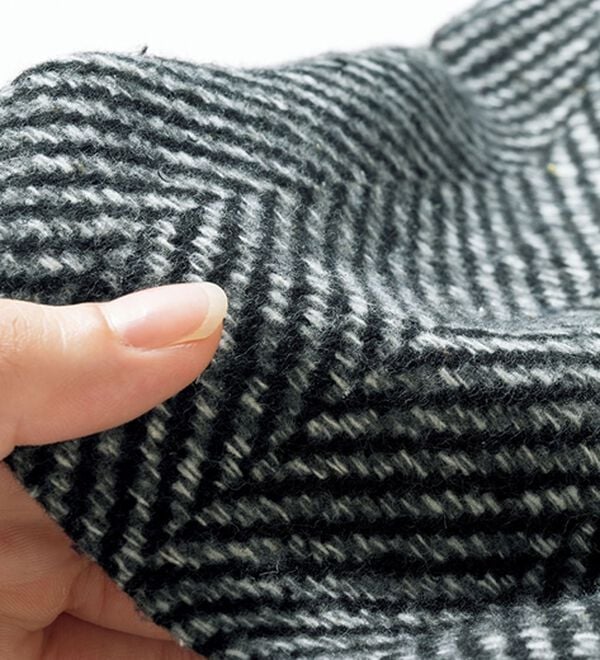 ルフラン（ルフラン）の「ウール調ヘリンボーン柄コート（ロングコート）」｜詳細画像