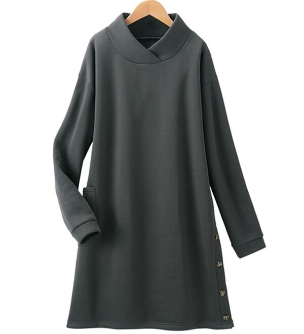 LAVIENNE（ラヴィエンヌ）の「【３枚組】サイドボタンが可愛いかっぽう（ホームウェア）」｜詳細画像