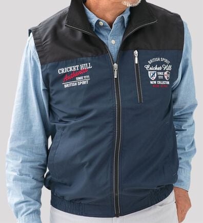 「ブランドデザイン裏メッシュベスト（メンズベスト）」