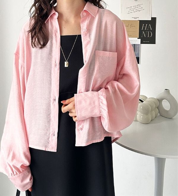 GeeRA（ジーラ）の「着回し自在シアーショートシャツ（シャツ）」｜詳細画像