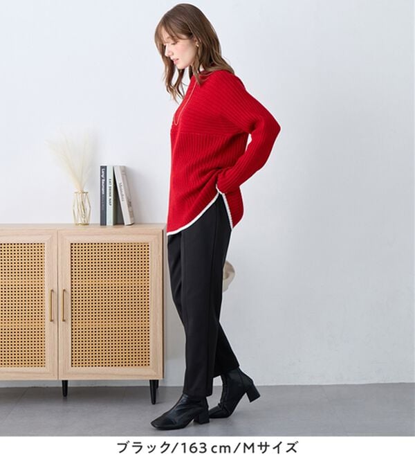 alotta（アロッタ）の「あったか裏起毛テーパードパンツ（テーパードパンツ）」｜詳細画像