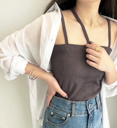 GeeRA（ジーラ）の「３ストラップランダムリブキャミソール（タンクトップ・キャミソール）」