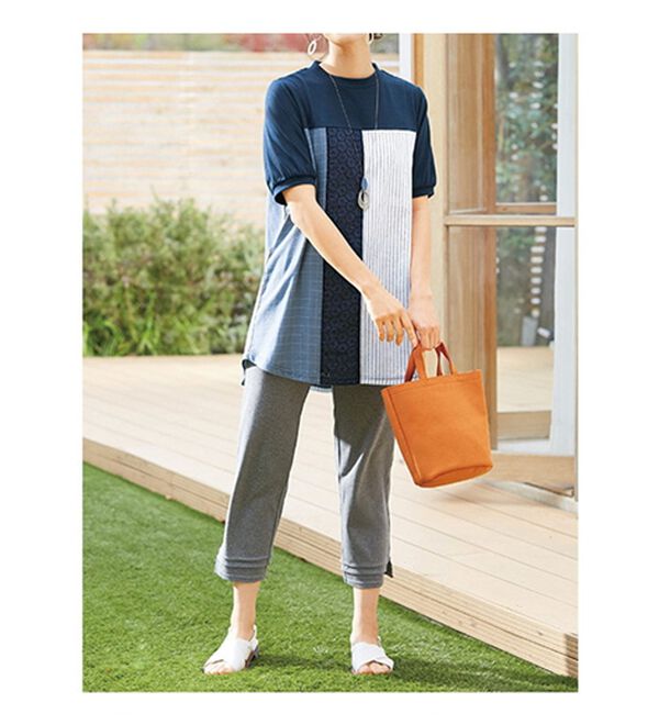 LAVIENNE（ラヴィエンヌ）の「【３色組】着るだけでかわいい！切替チュニック（チュニック）」｜詳細画像