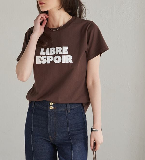 RANAN（ラナン）の「【汗シミ防止】ロゴプリントT（Tシャツ）」｜詳細画像