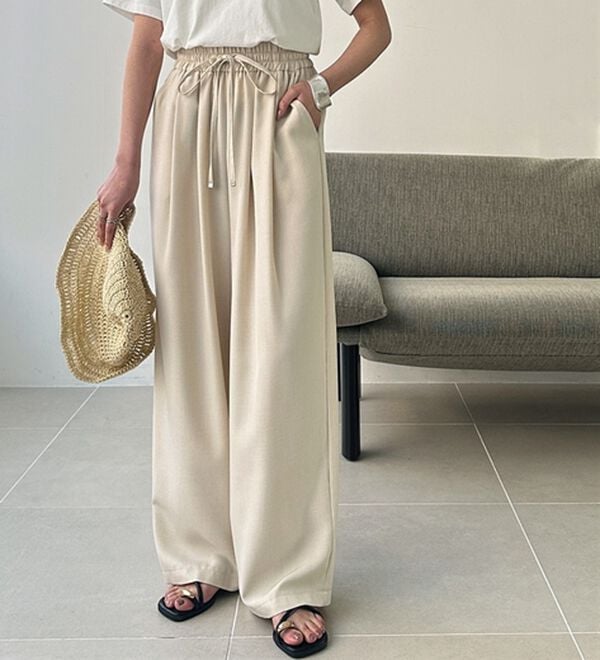 GeeRA（ジーラ）の「【体型カバー】上品なのにラクちんワイドパンツ（フルレングスパンツ）」｜詳細画像