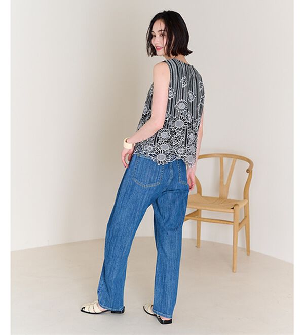 RANAN（ラナン）の「ひんやり！レース使いプルオーバー（ブラウス）」｜詳細画像