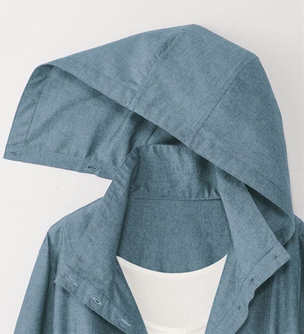 BELLUNA（ベルーナ）の「デニム調デザインパーカー（パーカー）」｜詳細画像