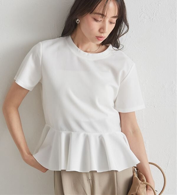 RANAN（ラナン）の「イレヘムペプラムTシャツ（カットソー）」｜詳細画像