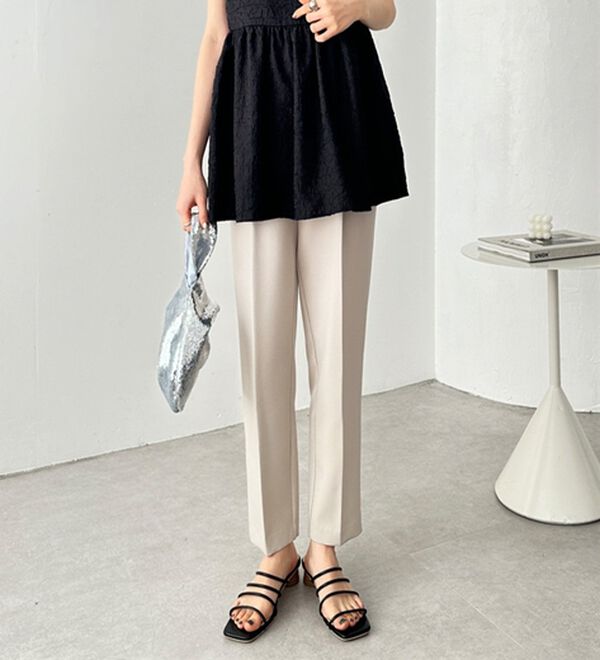 GeeRA（ジーラ）の「美脚きれい魅せ！テーパードパンツ（フルレングスパンツ）」｜詳細画像