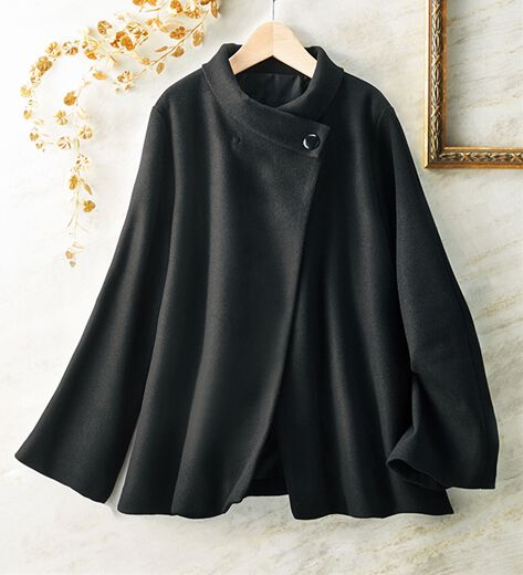 即完売 ZARA × MANTECO ケープポンチョ ケープコート 金金具 ZARA