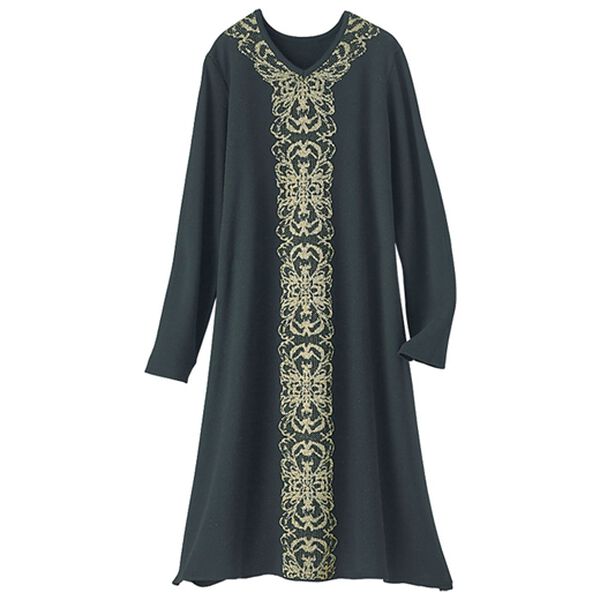 BELLUNA（ベルーナ）の「ラメジャカード編みニットチュニック（ニットワンピース）」｜詳細画像