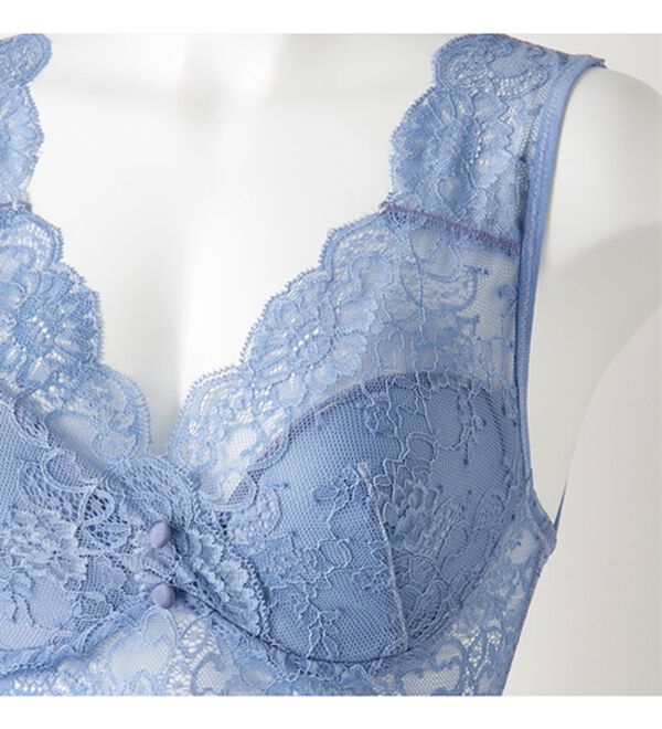 YU'NOW（ユナウ）の「リラックスレーシーブラレット＆ショーツセット（ブラジャー＆ショーツセット）」｜詳細画像