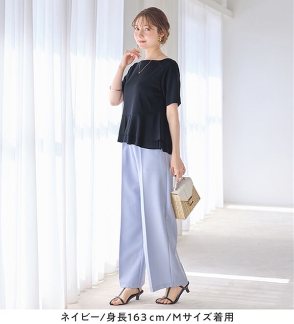 alotta（アロッタ）の「スクエアネックティアードトップス（カットソー）」｜詳細画像