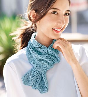 BELLUNA（ベルーナ）の「日本製　和紙使いの涼やかミニマフラー（ストール・スカーフ・マフラー）」｜詳細画像