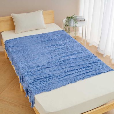 iellio（イエリオ）の「ひんやり冷感くしゅくしゅケット（肌掛布団・タオルケット）」