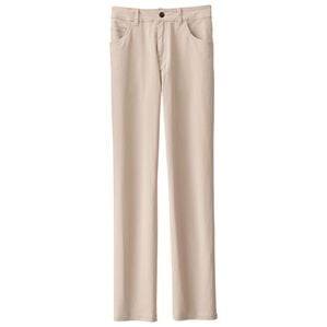 BELLUNA（ベルーナ）の「ぐんぐん伸びるデニムパンツ　ストレート（フルレングスパンツ）」｜オフベージュ