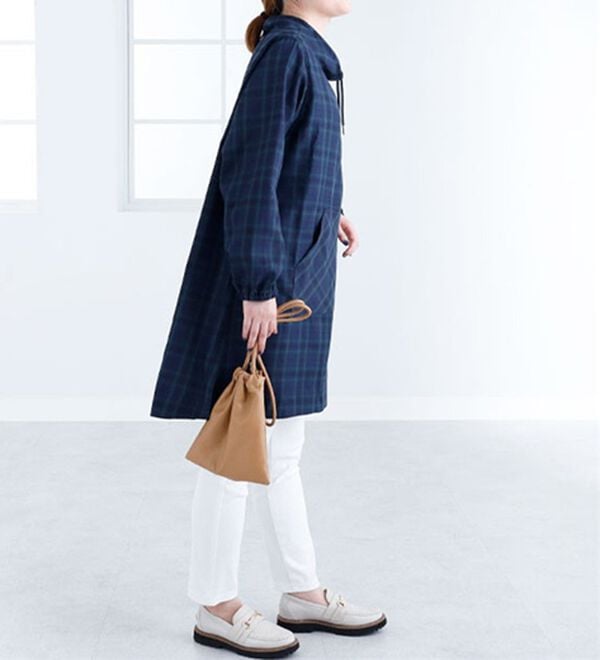 BELLUNA（ベルーナ）の「＜ｓｏｒａｆｕｋｕ＞衿デザインチェック柄ワンピース（その他ワンピース）」｜詳細画像