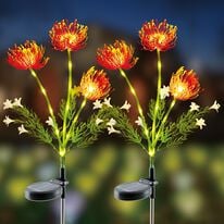 「ソーラーライト華やぎフラワー２本組（ガーデニング・園芸用品）」