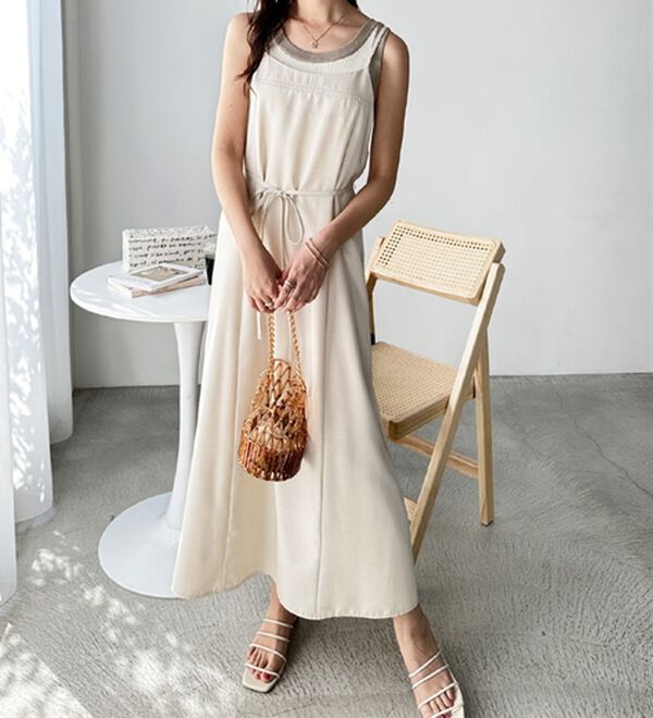 GeeRA（ジーラ）の「リネンライクロングキャミワンピース（その他ワンピース）」｜詳細画像