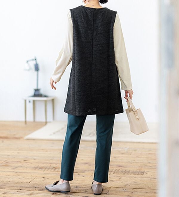 BELLUNA（ベルーナ）の「ジャカード素材ジャンスカアンサンブル（アンサンブル）」｜詳細画像