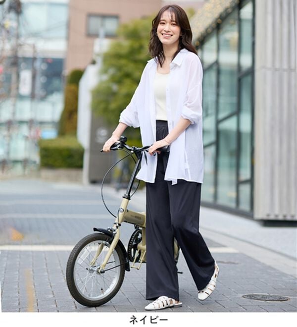 Viola e Viola（ヴィオラ エ ヴィオラ）の「さらテロ楽ちんストレートパンツ【選べる丈】（フルレングスパンツ）」｜詳細画像