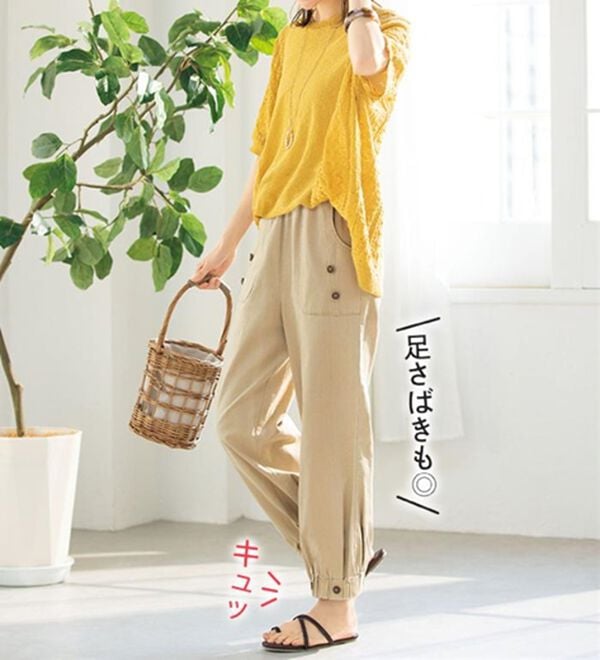 ルフラン（ルフラン）の「【３本組】ほどゆる夏パンツ＜ポポフル＞（その他パンツ）」｜詳細画像