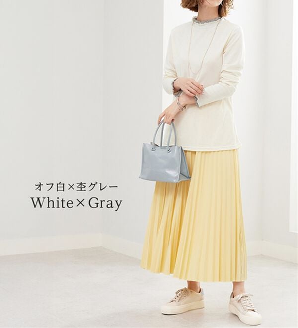 BELLUNA（ベルーナ）の「重ね着風フリル衿プルオーバー（カットソー）」｜詳細画像