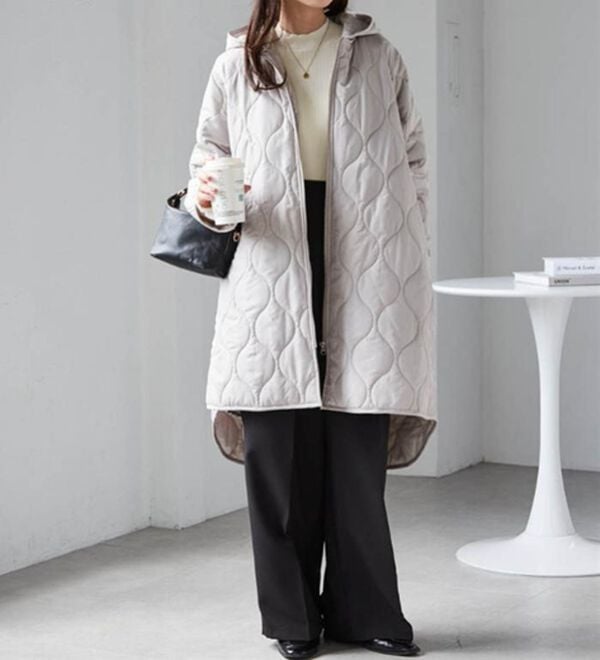 RANAN（ラナン）の「３ｗａｙキルティングロングコート（ロングコート）」｜詳細画像