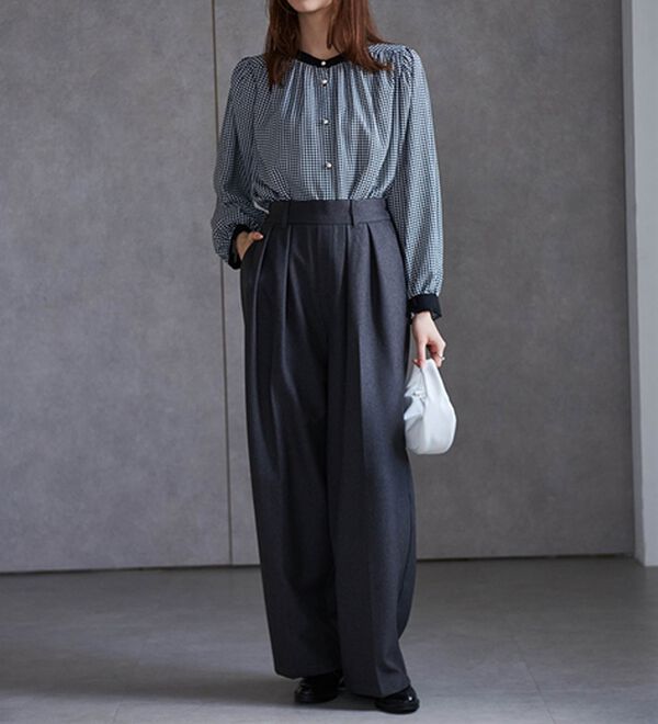 レッセ♡パールビジューバイカラーブラウス