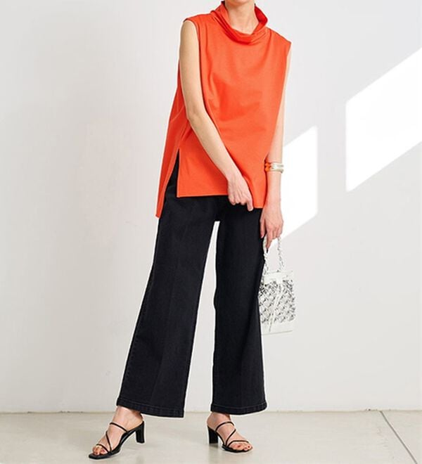 RANAN（ラナン）の「スリーブレスハイネックプルオーバー（カットソー）」｜詳細画像