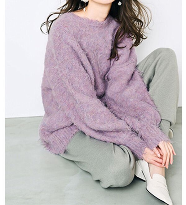 RANAN（ラナン）の「前後２ＷＡＹシャギーニット（ニット・セーター）」｜詳細画像