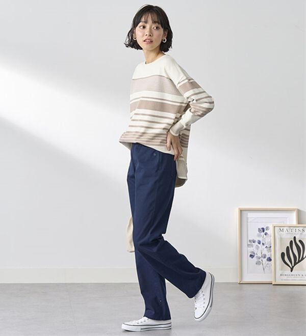 BELLUNA（ベルーナ）の「【ＰＯＬＯ　ＢＣＳ】綿チノパンツ（フルレングスパンツ）」｜詳細画像