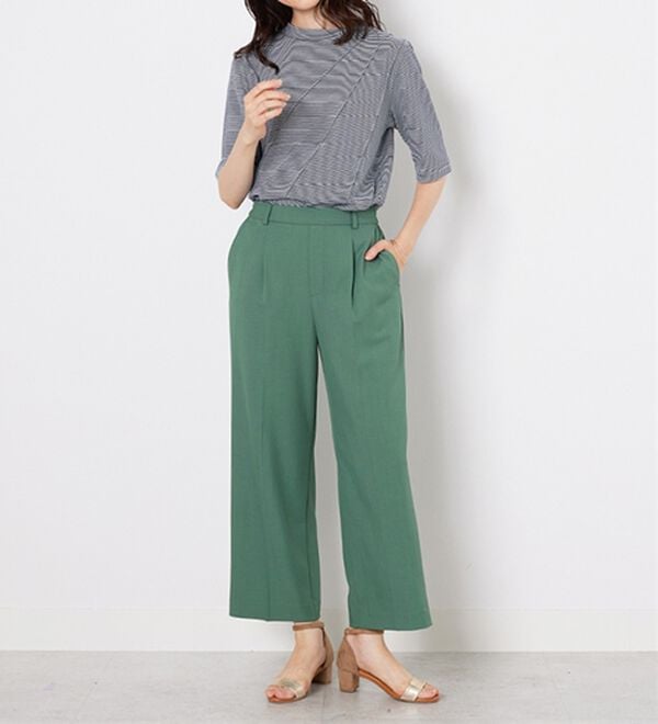 BELLUNA（ベルーナ）の「細ボーダータックデザインチュニック（チュニック）」｜詳細画像