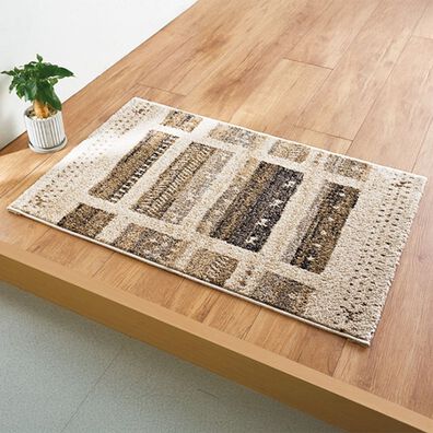 「トルコ製抗菌防臭・消臭ウィルトン織玄関マット（玄関マット）」