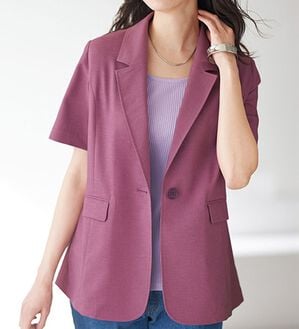 BELLUNA（ベルーナ）の「軽く羽織れる！麻調テーラードジャケット（テーラードジャケット）」｜詳細画像