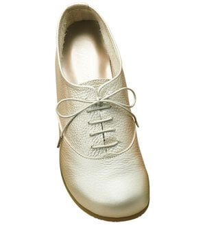 ルフラン（ルフラン）の「足指ゆったり５Ｅはだしシューズ（フラットシューズ）」｜シルバー(ヒモ)