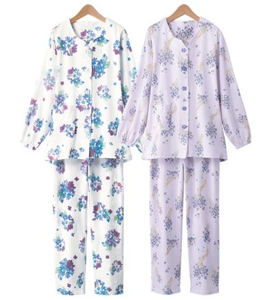 「【２着組】小柄さんにピッタリ涼やかパジャマ（パジャマ・ルームウェア）」