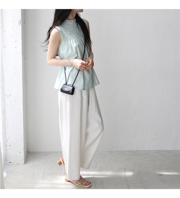 GeeRA（ジーラ）の「ストライプシャーリングブラウス（アンサンブル）」｜詳細画像