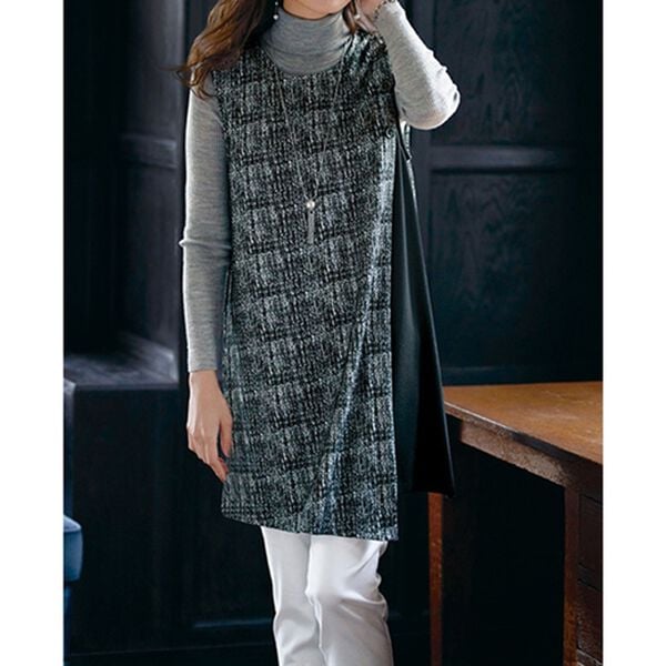 BELLUNA（ベルーナ）の「ツイード調ジャンパードレス（ジャンパースカート）」｜詳細画像