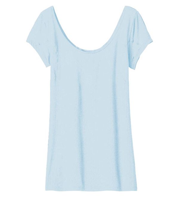 LAVIENNE（ラヴィエンヌ）の「ひんやり汗取りインナー　オフショルダー＜ラヴィクール＞（肌着・インナーウェア）」｜サックス オフショル