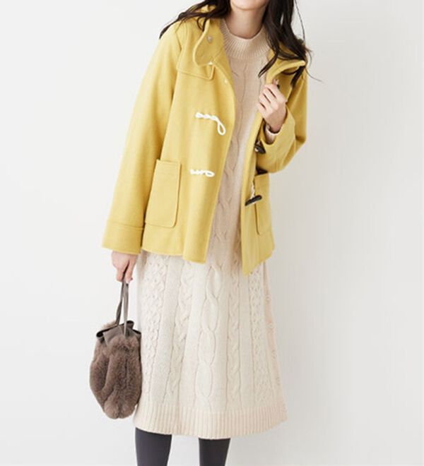 BELLUNA（ベルーナ）の「ケーブル柄ロング丈ニットワンピース（ニットワンピース）」｜詳細画像