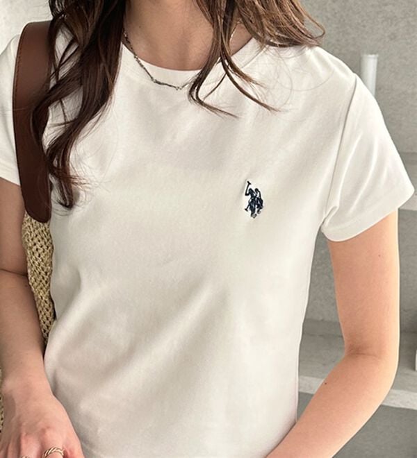 GeeRA（ジーラ）の「【ＵＳ．ＰＯＬＯ．ＡＳＳＮ】汗染み防止ミニＴシャツ（Tシャツ）」｜詳細画像