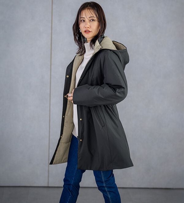 BELLUNA（ベルーナ）の「Ａｉｒｙ　＆Ｗａｒｍ　あったか軽量デザインコート（ロングコート）」｜詳細画像