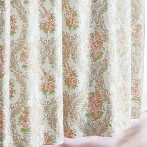 「１級遮光・防音・断熱・保温デザイン織カーテン（ドレープカーテン）」｜フルーリオレンジ