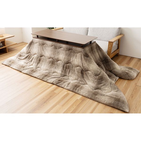 「ソファ前こたつ　布団セット（こたつテーブル＆掛布団）（こたつテーブル）」｜ベージュ