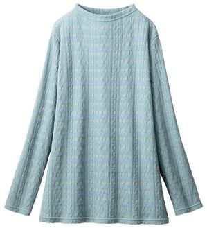 ルフラン（ルフラン）の「ジャカード柄プルオーバー（カットソー）」｜グレー